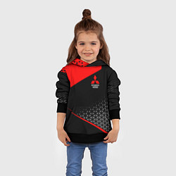 Толстовка-худи детская Mitsubishi - Sportwear, цвет: 3D-черный — фото 2