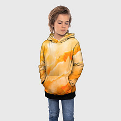 Толстовка-худи детская Оранжевое настроение, цвет: 3D-черный — фото 2