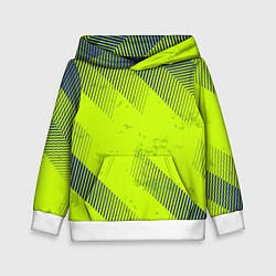 Толстовка-худи детская Green sport style, цвет: 3D-белый