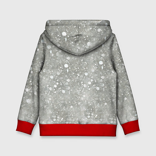 Детская толстовка Кролик Снежок Милый / 3D-Красный – фото 2