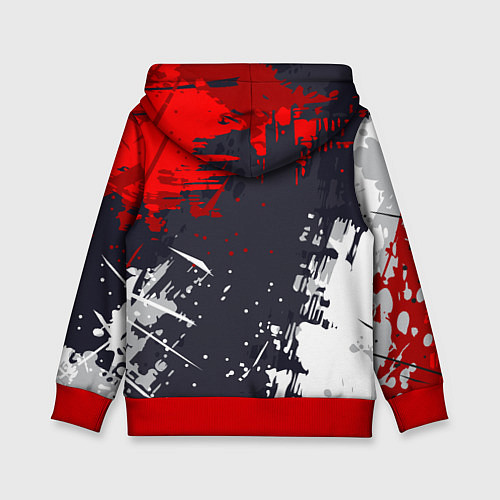 Детская толстовка Абстрактные брызги / 3D-Красный – фото 2