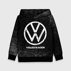 Детская толстовка Volkswagen с потертостями на темном фоне