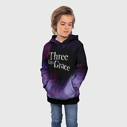 Толстовка-худи детская Three Days Grace lilac, цвет: 3D-черный — фото 2