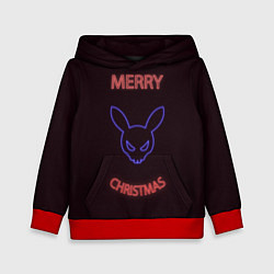 Детская толстовка Neon christmas bunny