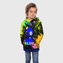 Толстовка-худи детская Rainbow Friends - Blue, цвет: 3D-синий — фото 2