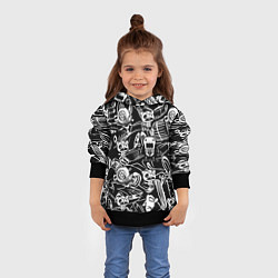 Толстовка-худи детская JDM Pattern, цвет: 3D-черный — фото 2