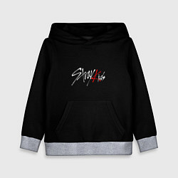 Детская толстовка Stray Kids white logo