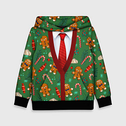 Детская толстовка Новогодний свитер с печеньками