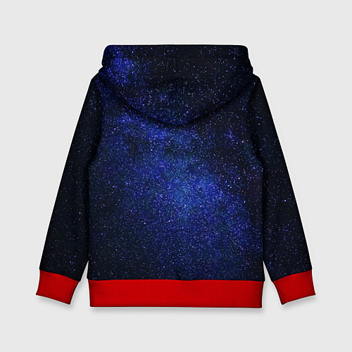 Детская толстовка One Punch Man Гароу Космос / 3D-Красный – фото 2