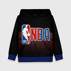 Толстовка-худи детская NBA - logo, цвет: 3D-синий