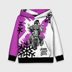 Детская толстовка New Year: Santa Biker