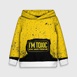 Толстовка-худи детская Toxic, цвет: 3D-белый