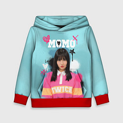 Толстовка-худи детская K - pop Momo, цвет: 3D-красный