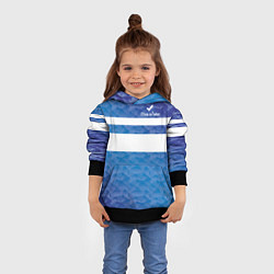 Толстовка-худи детская Sea Water, цвет: 3D-черный — фото 2