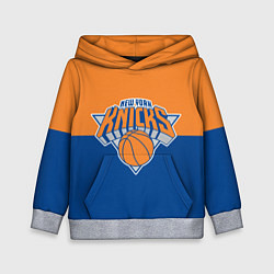 Толстовка-худи детская Нью-Йорк Никс НБА, цвет: 3D-меланж