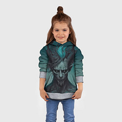 Толстовка-худи детская Демон леса, цвет: 3D-меланж — фото 2