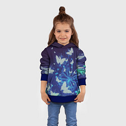 Толстовка-худи детская Сумеречный мир, цвет: 3D-синий — фото 2