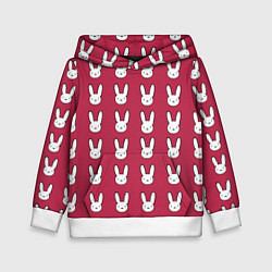 Детская толстовка Bunny Pattern red