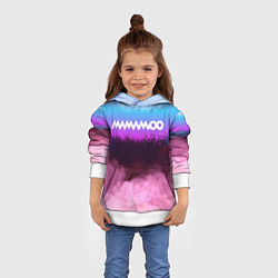 Толстовка-худи детская Mamamoo clouds, цвет: 3D-белый — фото 2