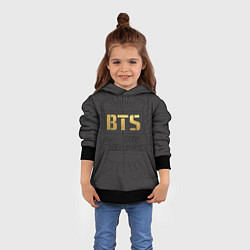 Толстовка-худи детская BTS Bulletproof, цвет: 3D-черный — фото 2