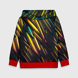 Детская толстовка Неоновые абстрактные линии