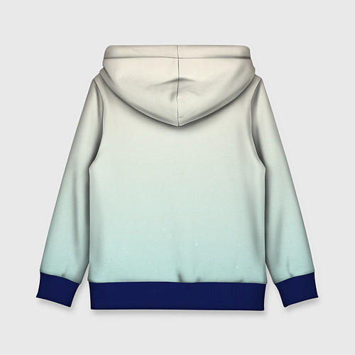 Детская толстовка Козерог на приятном светлом фоне / 3D-Синий – фото 2