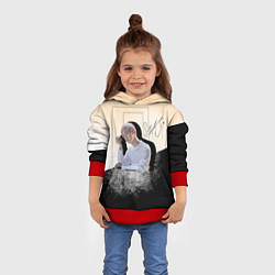 Толстовка-худи детская Джин и его тень, цвет: 3D-красный — фото 2