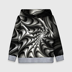 Детская толстовка Abstract fractal grey