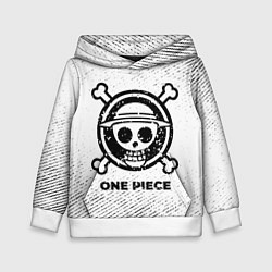 Детская толстовка One Piece с потертостями на светлом фоне