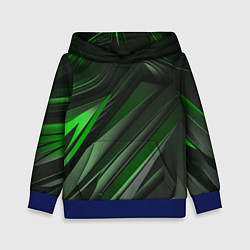 Детская толстовка Green black abstract