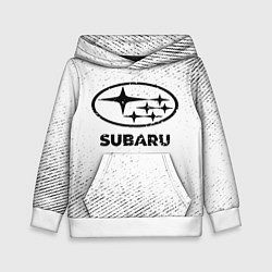 Детская толстовка Subaru с потертостями на светлом фоне