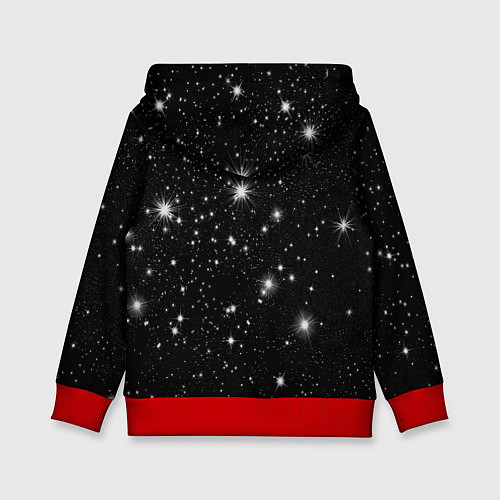 Детская толстовка Телец золотой на звездном небе / 3D-Красный – фото 2