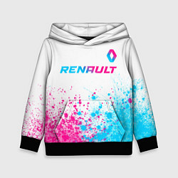 Детская толстовка Renault neon gradient style: символ сверху