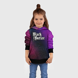 Толстовка-худи детская Black Butler gradient space, цвет: 3D-черный — фото 2