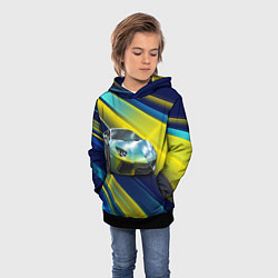 Толстовка-худи детская Суперкар Lamborghini Reventon, цвет: 3D-черный — фото 2