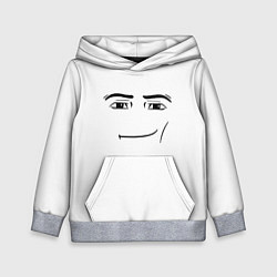 Толстовка-худи детская Одежда Man Face Roblox, цвет: 3D-меланж