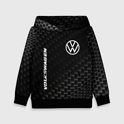 Детская толстовка Volkswagen карбоновый фон