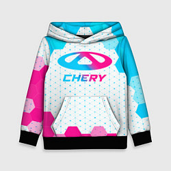 Детская толстовка Chery neon gradient style