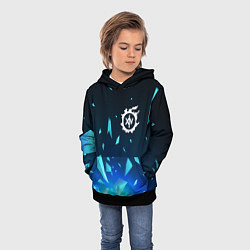 Толстовка-худи детская Final Fantasy взрыв частиц, цвет: 3D-черный — фото 2