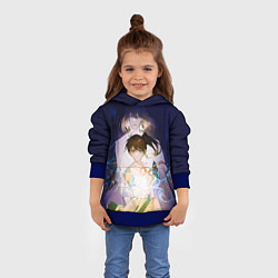 Толстовка-худи детская Сота Мунаката и Судзумэ, цвет: 3D-синий — фото 2