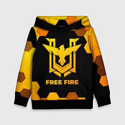Детская толстовка Free Fire - gold gradient