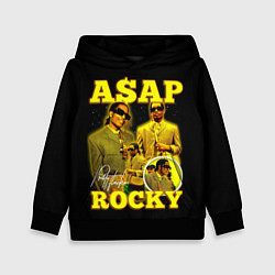 Толстовка-худи детская Asap Rocky, rapper, цвет: 3D-черный