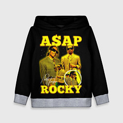 Толстовка-худи детская Asap Rocky, rapper, цвет: 3D-меланж