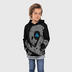 Толстовка-худи детская Форма Cloud 9 black, цвет: 3D-меланж — фото 2
