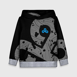 Толстовка-худи детская Форма Cloud 9 black, цвет: 3D-меланж