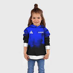 Толстовка-худи детская Форма Cloud9, цвет: 3D-белый — фото 2