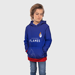 Толстовка-худи детская Форма Copenhagen Flames, цвет: 3D-красный — фото 2