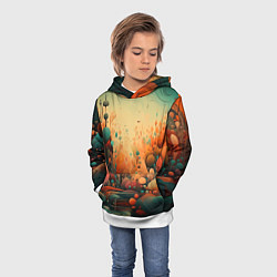 Толстовка-худи детская Загадочное измерение, цвет: 3D-белый — фото 2