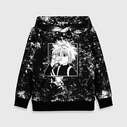 Толстовка-худи детская Киллуа из аниме Hunter x hunter, цвет: 3D-черный