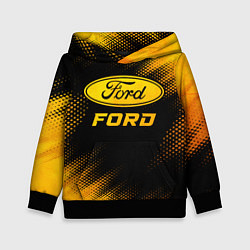 Детская толстовка Ford - gold gradient